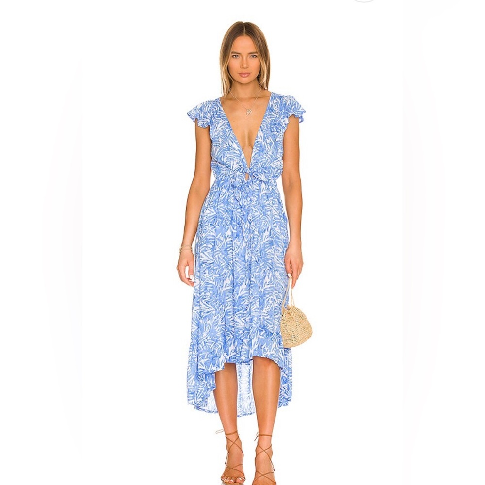 Revolve Blake Dress in Batik Breeze Sky Tiare Hawaii Small Medium New with Tags